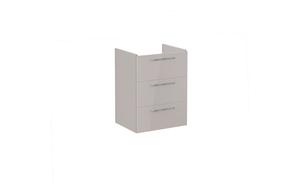 VitrA Root Flat 60cm 3 Drawer Washbasin Unit - Bright Sahara Beige